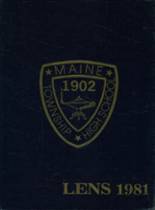 Maine East High School 1981 yearbook cover photo