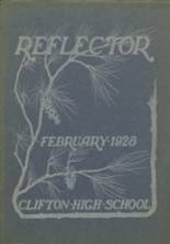 Clifton High School 1928 yearbook cover photo