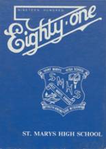 1981 Saint Marys High School Yearbook from Saint marys, Kansas cover image