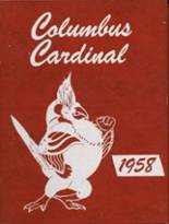 Columbus High School 1958 yearbook cover photo