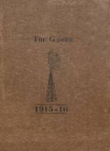 Groesbeck High School 1916 yearbook cover photo