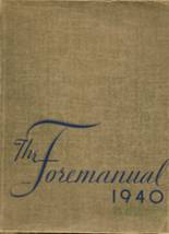 Foreman High School 1940 yearbook cover photo