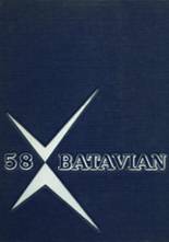 Batavia High School 1958 yearbook cover photo