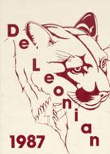 DeLeon High School 1987 yearbook cover photo