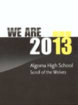 Algoma High School 2013 yearbook cover photo