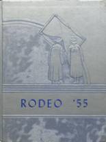 Roundup High School 1955 yearbook cover photo