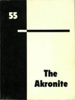 1955 Akron High School Yearbook from Akron, New York cover image