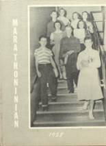 Marathon Central High School 1958 yearbook cover photo