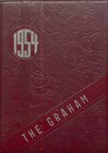 Graham High School 1954 yearbook cover photo