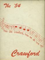 Crawford County Community High School 1954 yearbook cover photo