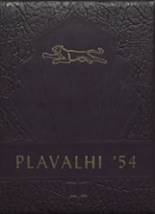 Platte Valley High School 1954 yearbook cover photo