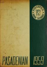 Pasadena High School 1959 yearbook cover photo