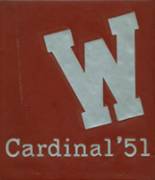 Whittier High School 1951 yearbook cover photo
