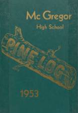 McGregor High School 1953 yearbook cover photo