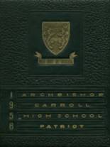 Archbishop Carroll High School 1956 yearbook cover photo