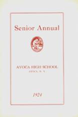 Avoca High School 1924 yearbook cover photo