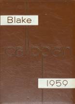 The Blake School 1959 yearbook cover photo