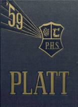 Platt High School 1959 yearbook cover photo