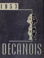 Decatur High School 1953 yearbook cover photo