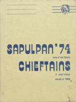 Sapulpa High School 1974 yearbook cover photo