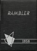 Roseau High School 1958 yearbook cover photo