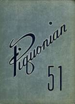 Piqua High School 1951 yearbook cover photo