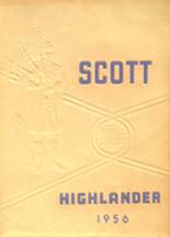 Scott High School 1956 yearbook cover photo