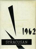 Syracuse High School 1962 yearbook cover photo
