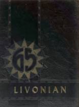 Livonia High School 1965 yearbook cover photo