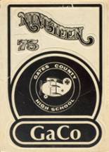 Gates County High School 1975 yearbook cover photo