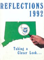Glastonbury High School 1992 yearbook cover photo