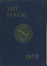 Taft School 1952 yearbook cover photo
