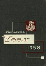 Loyola Academy 1958 yearbook cover photo