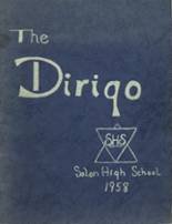 1958 Solon High School Yearbook from Solon, Maine cover image