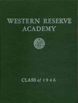 Western Reserve Academy 1946 yearbook cover photo