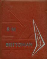 1963 Britton-Macon High School Yearbook from Britton, Michigan cover image