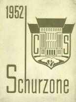 Schurz High School 1952 yearbook cover photo