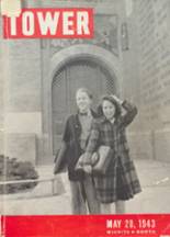 North High School 1943 yearbook cover photo