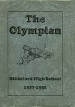 Biddeford High School 1938 yearbook cover photo