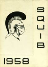 Shelbyville High School 1958 yearbook cover photo