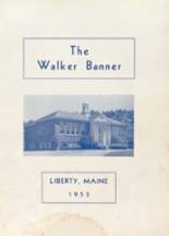 Walker High School 1953 yearbook cover photo