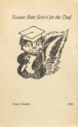 Kansas State School for the Deaf 1956 yearbook cover photo