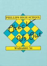 1988 Phillips High School Yearbook from Phillips, Wisconsin cover image