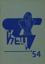 Franklin High School 1954 yearbook cover photo
