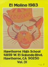 Hawthorne High School 1983 yearbook cover photo