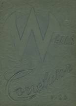Wells High School 1953 yearbook cover photo