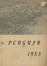 White's High School 1953 yearbook cover photo