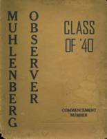 Muhlenberg High School 1940 yearbook cover photo