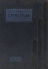 Spencer High School 1933 yearbook cover photo
