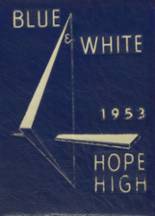 Hope High School 1953 yearbook cover photo